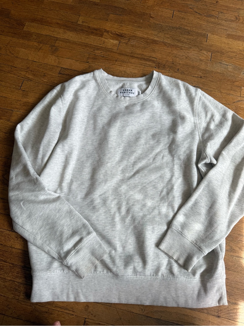 Urban Heritage Crewneck Sweatshirt - Heather Light Gray